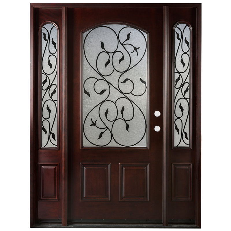 Door Destination Exterior Ready to Install Mahogany Prehung Front Entry